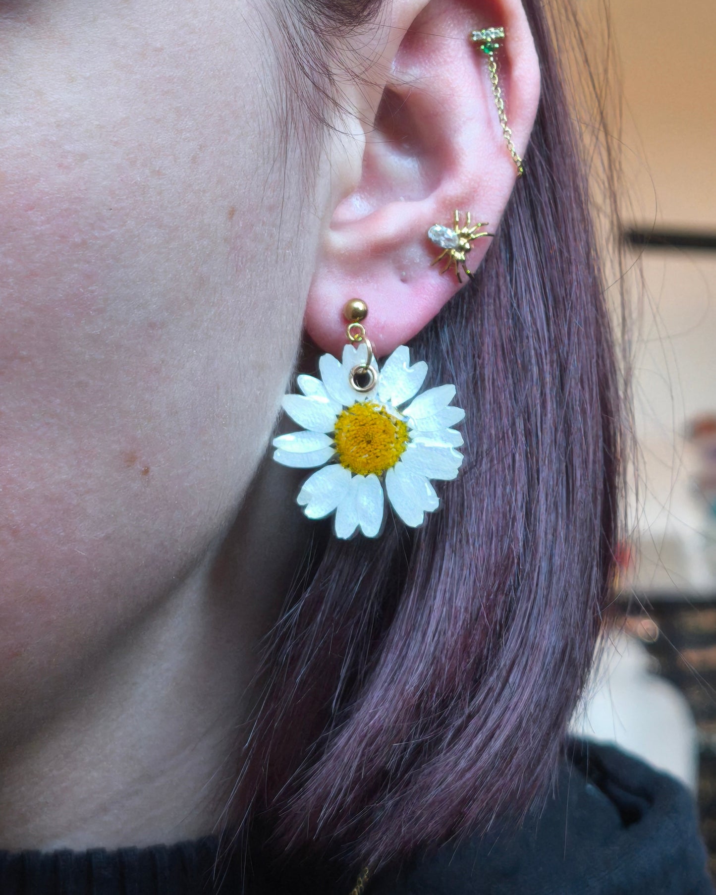 Boucles d'oreilles Marguerite