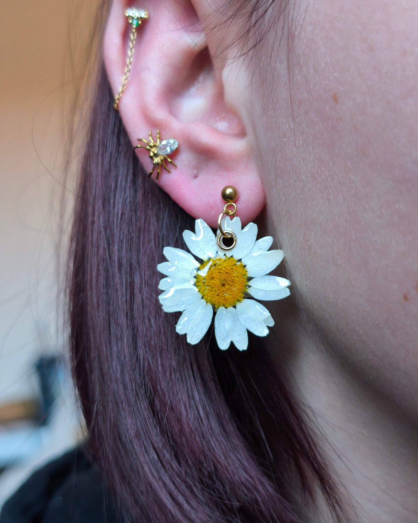 Boucles d'oreilles Marguerite