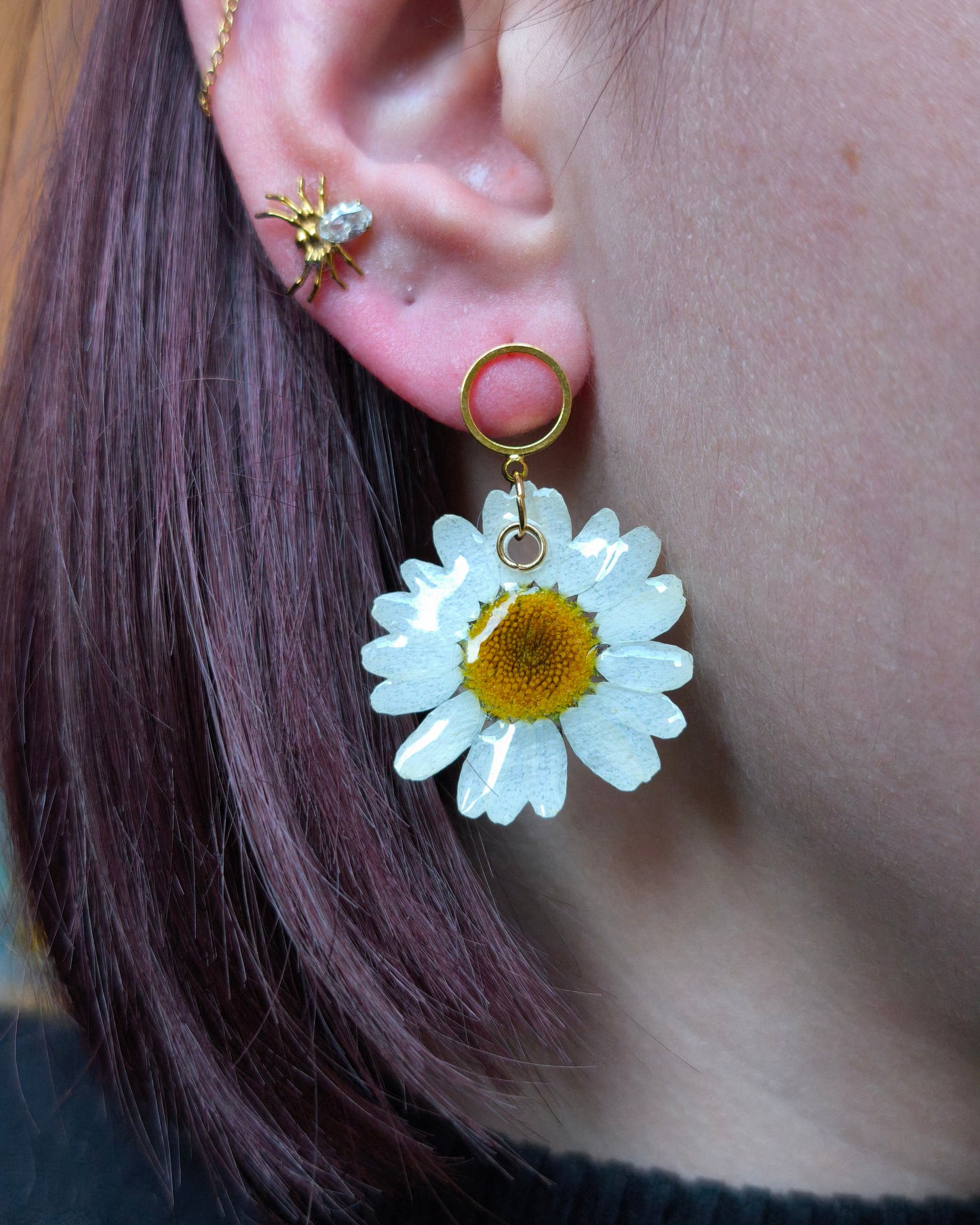 Boucles d'oreilles Marguerite